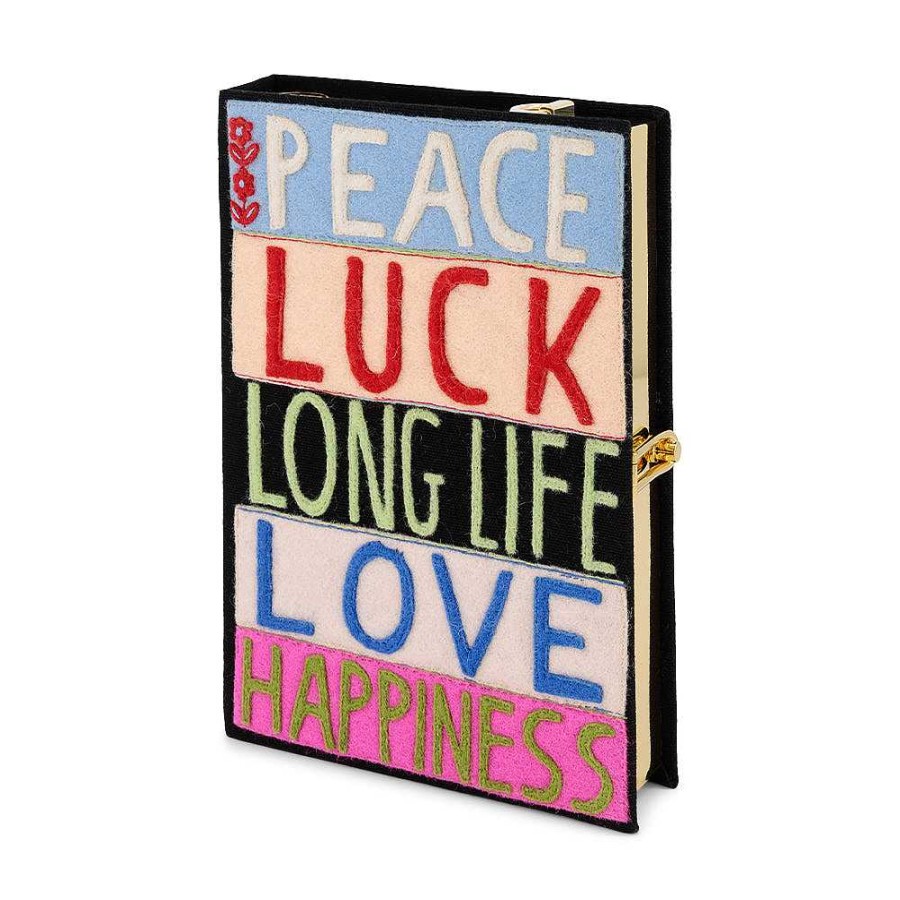 Olympia Le-Tan Peace Luck Love Strapped Clearance