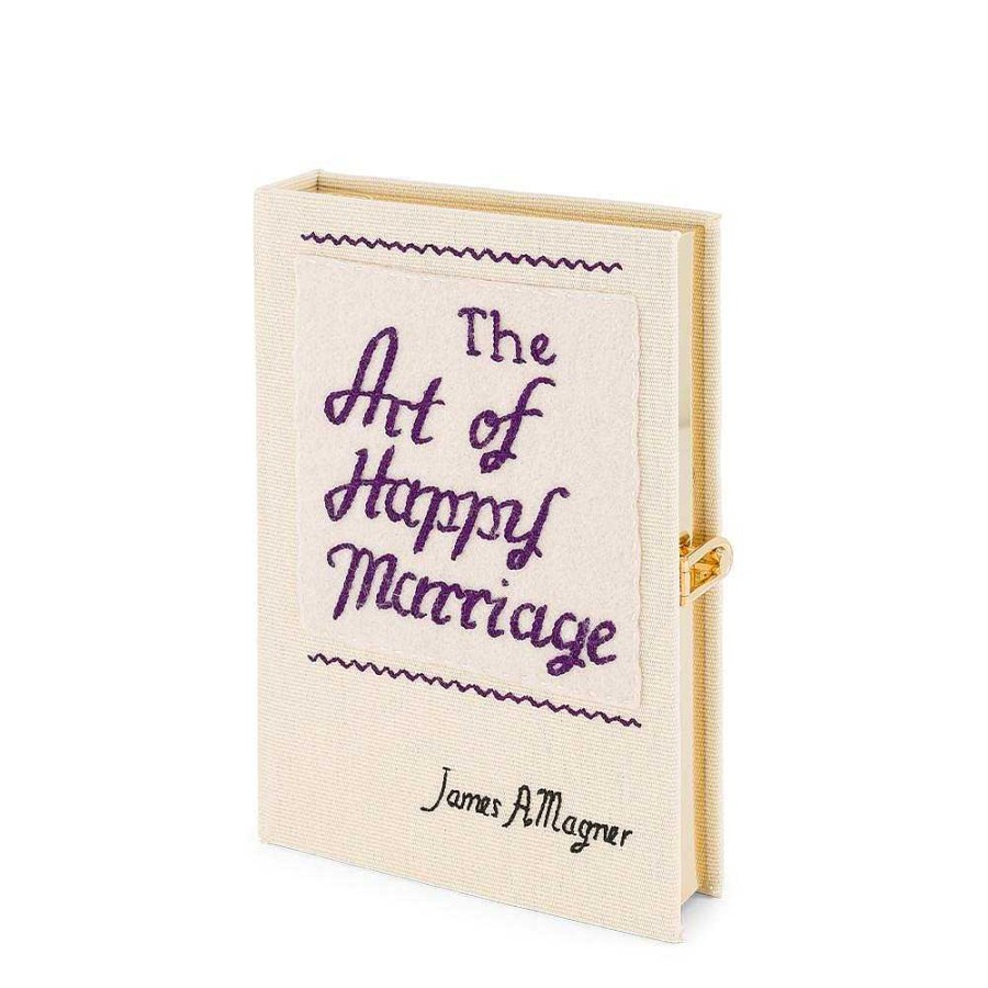 Olympia Le-Tan Mini The Art Of Happy Marriage White Strapped New