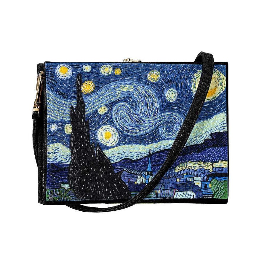 Olympia Le-Tan Mini Van Gogh Blak Strapped Clearance