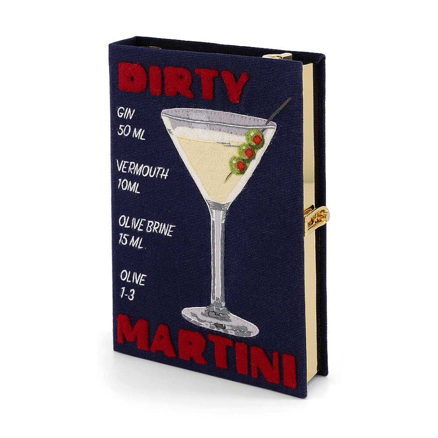 Olympia Le-Tan Dirty Martini Navy Strapped New