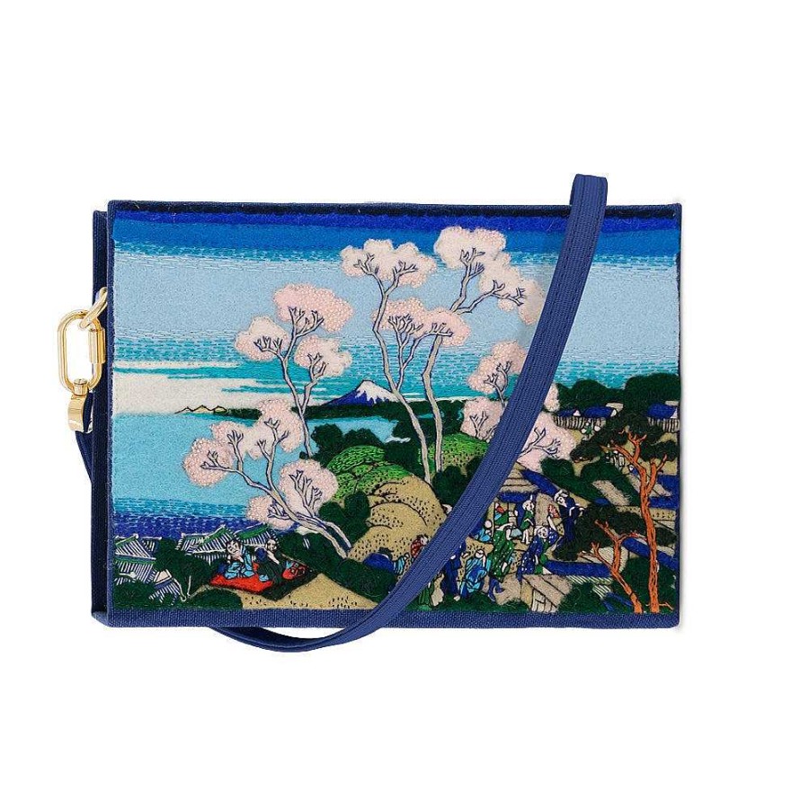 Olympia Le-Tan Cherry Blossom Hokusai Strapped Best