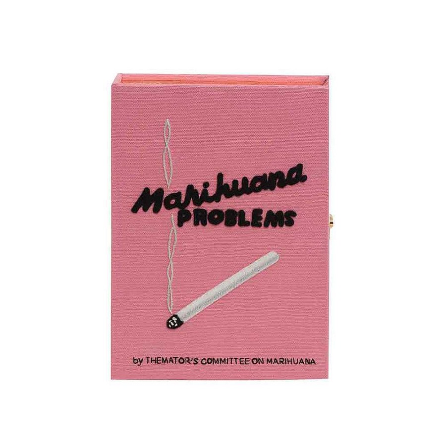 Olympia Le-Tan Mini Pink Marihuana Strapped Clearance